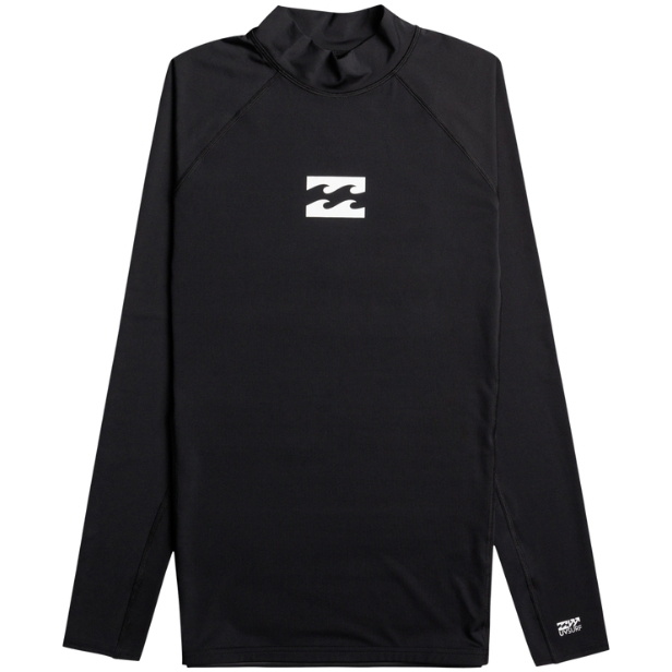 2026 Billabong Waves All Day UV50 Langærmet Lycravest Til Mænd EBYWR00102 - Black